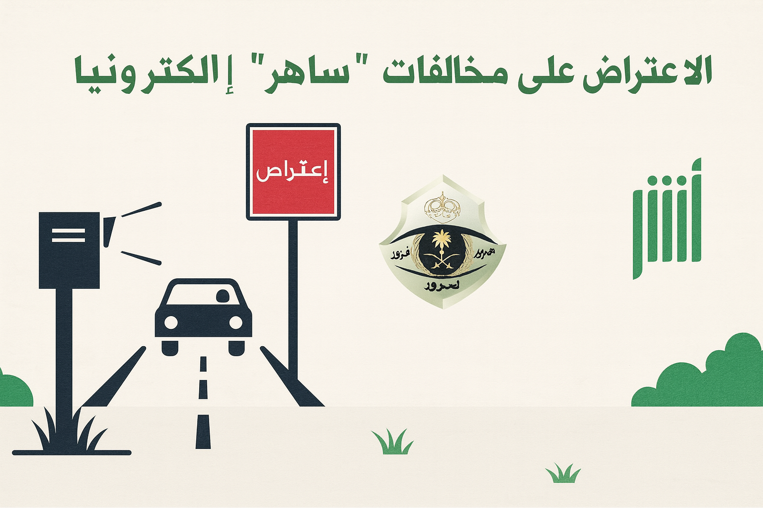 طريقة الاعتراض على مخالفة ساهر عبر أبشر بالمرفقات والأسباب النظامية