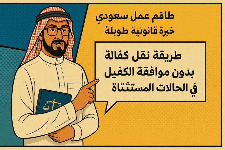 طريقة نقل كفالة بدون موافقة الكفيل في الحالات المستثناة وفق اللوائح