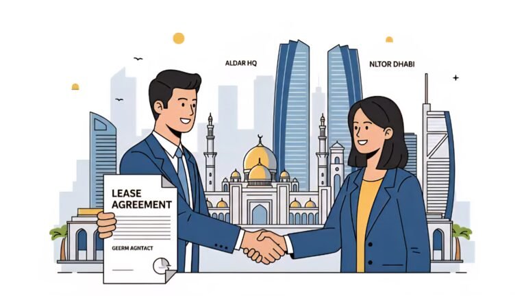 تسجيل عقد إيجار في توثيق أبوظبي وحل نزاع الإيجارات وديًا