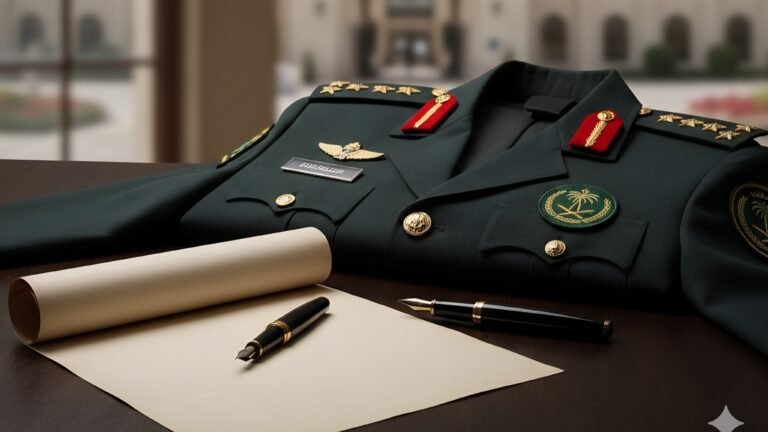 خطاب طلب إعادة الخدمة بعد طيّ القيد للعسكريين في السعودية وصيغة جاهزة للتقديم